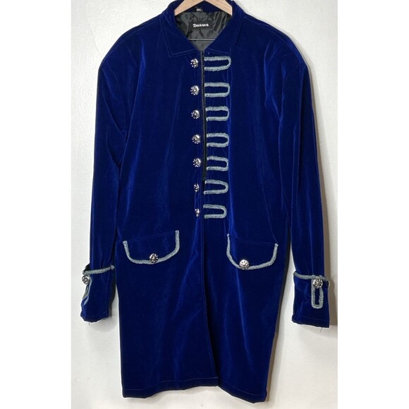 dark rock Other - Steampunk Gothic Jacket 3XL Vintage Tailcoat Frock Coat Uniform Costume Blue